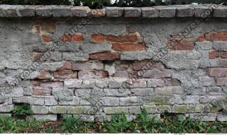 photo texture of wall brick damaged